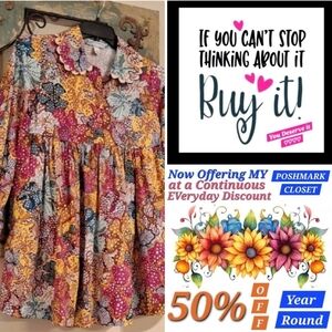 Kika Vargas Multicolor Floral Long Sleeve Dress. NWOT Size XS